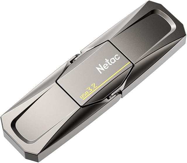 Netac 256GB Portable Externe USB Type d'entraînement à l'état solide c USB 3.2 Double interface, jusqu'à 400MB/s pour le stockage des données, l'extension du stockage pour les photos/vidéos/musique/fichiers, US5