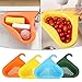Cestello di Scarico Triangolare, Filtro per Lavello, 4pcs Rack di Scarico per Lavello Sospeso, Cestello di Scarico Multifunzionale Cestini Portaoggetti per Riporre Frutta, Verdura, Spazzatura, Avanzi
