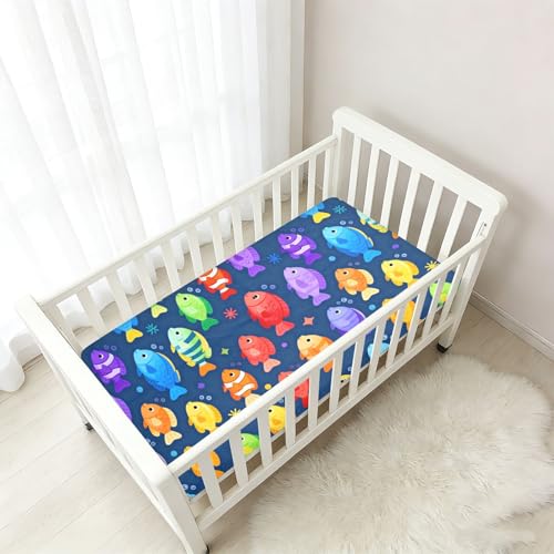 Drap de berceau coton doux élastique housse lit bébé coloré