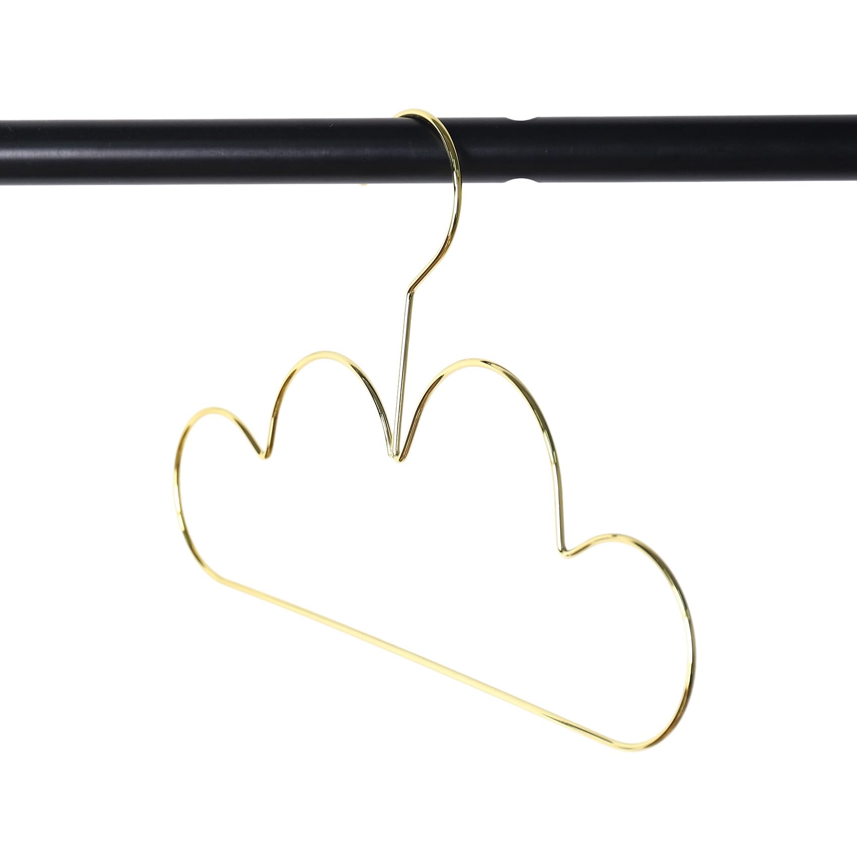 30 Stück Kleiderbügel rutschfeste Metall Kleinkinder Kleiderbügel Golden Kids Cloud Form Mantel Kleiderbügel Kleidung Lagerung Organizer Rack