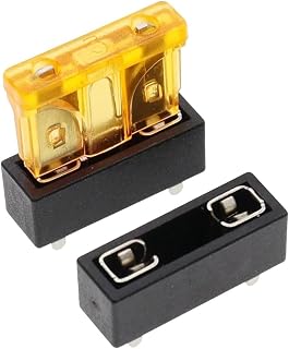 5PCS Compatible with Multiple Devices Car Fuse Holder PCB Panel Mount Insurance Blocks Terminals 10A Micro Mini Small Medium