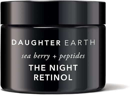 DAUGHTER EARTH Retinol Night Cream With Luxe Formula - Retinyl Linoleate, Peptides &amp; Papain | Reduces Hyperpigmentation &amp; ...