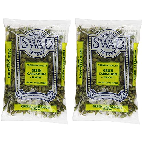 Swad Cardamom Indian Grocery Spice, Pods Green, 3.5 Ounce (Pack Of 2) #TOP20