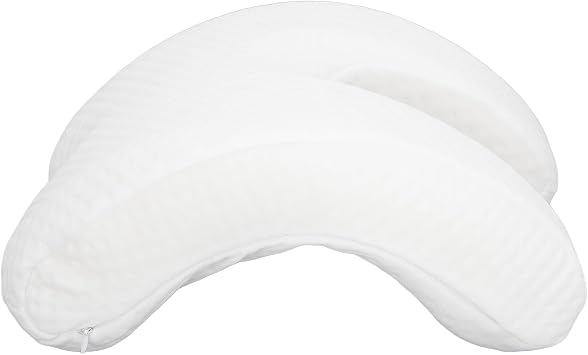 Marhynchus Sleeping Pillow Couple Pillow Arm Pillow Pressure Pillow Cuddle Pillow Memory Foam Travel Arched Shaped U Pillow for Side Sleeper Back Pain Lumbar Support Office Rest