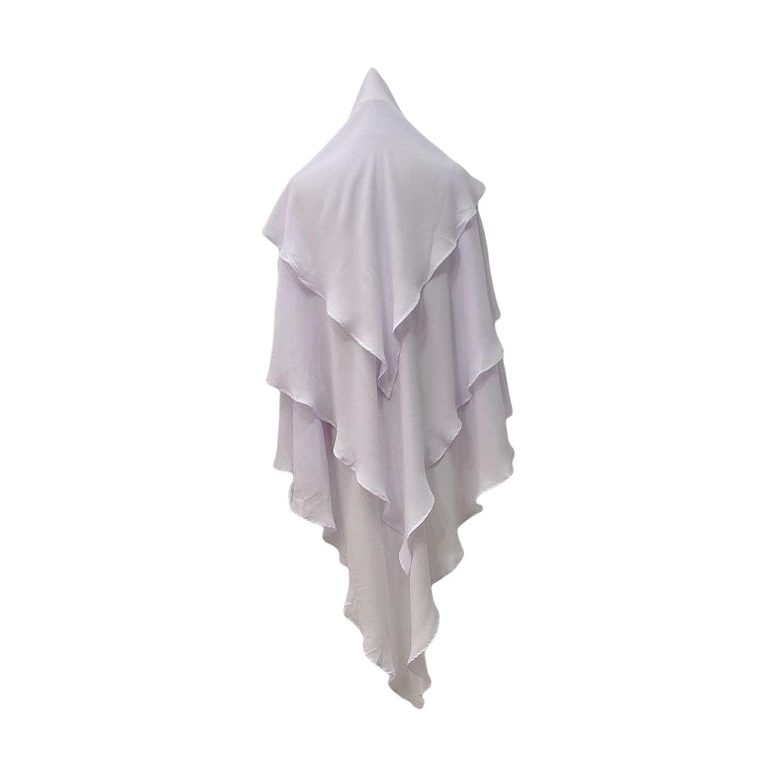 ™ Elegant Women Hijab Lightweight Solid Color Breathable Wrap White | Womens Accessories-image-16