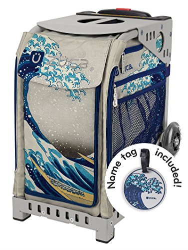 ZUCA Bag GREAT WAVE Insert & Green Frame w/ Flashing Wheels