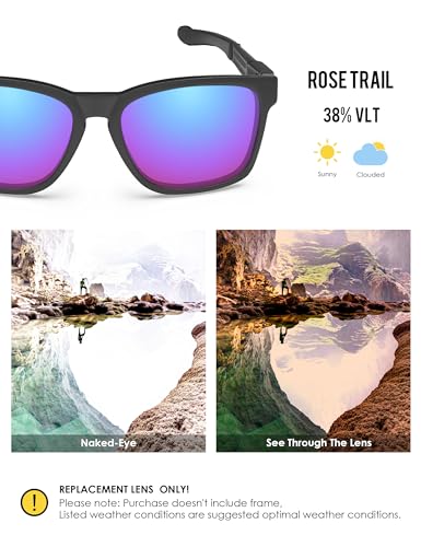 Image of BLAZERBUCK Anti-salt Polarized Replacement Lenses for Oakley Catalyst OO9272 Sunglass