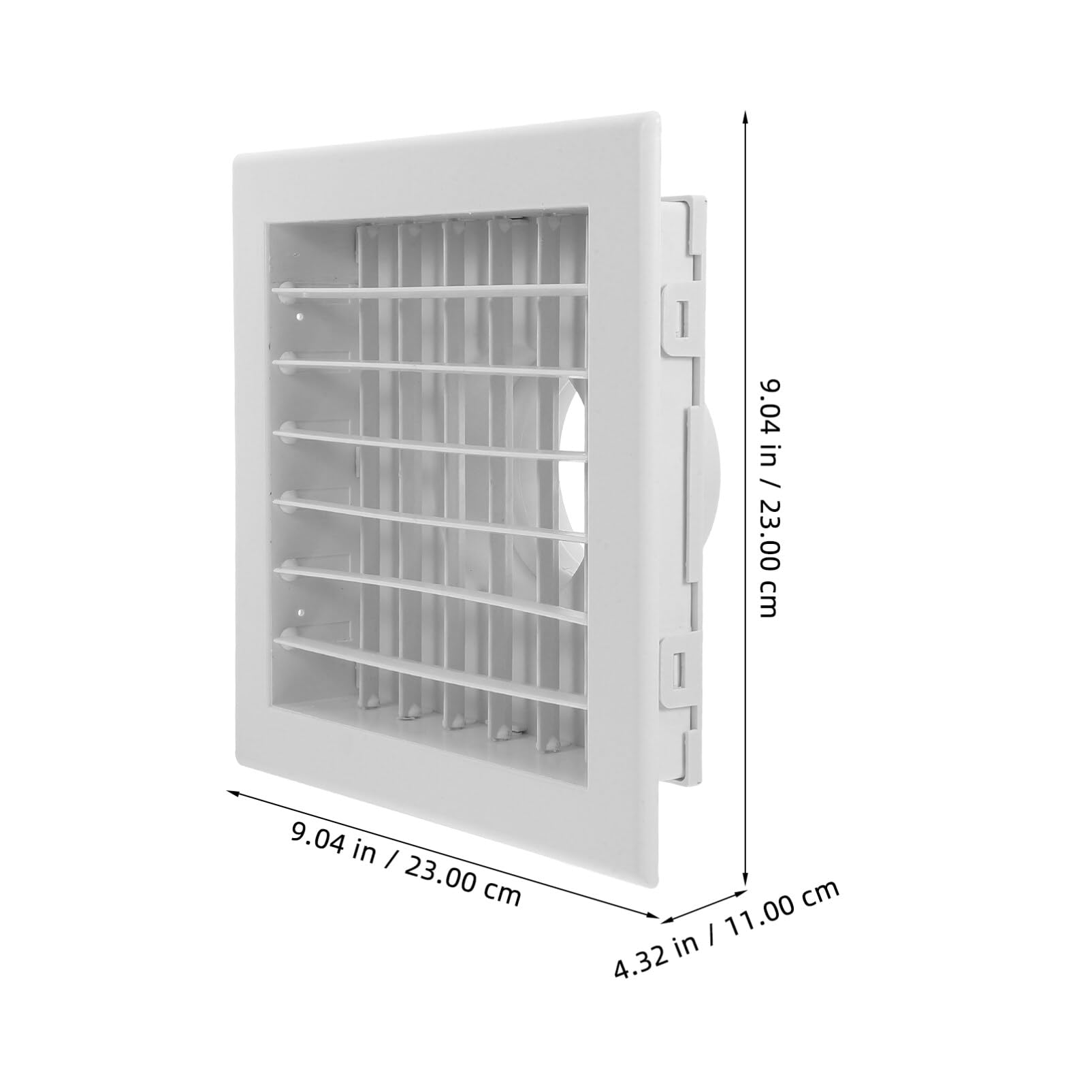 Griglia di Ventilazione Rotonda Bianca in Abs per Climatizzatore | Aerazione Tonda, Copertura della Presa d Aria Soffitto, Vacanze Estive, Facile da Pulire