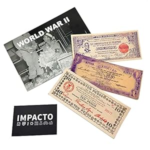 Impacto WW2 Philippinen Guerilla Banknoten, 3 Stück