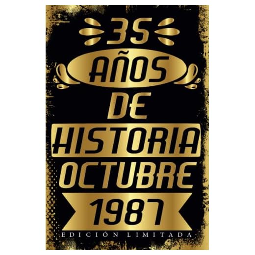 Cumpleaños Vintage Leyendas Nacen en Octubre 1987: Regalo de 35 cumpleaños para mujeres y hombres, regalo de 35 cumpleaños para él/ella, Cuaderno Diario | regalos de Octubre...