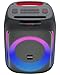 Produktbild Kenwood Party-Lautsprecher AS-P200BT - Tragbarer Partylautsprecher mit 50 W RMS Ausgangsleistung, dynamische Lightshow, 10 Stunden Akkulaufzeit, Bluetooth, TWS, USB, SD, AUX, Mikrofoneingang, Schwarz