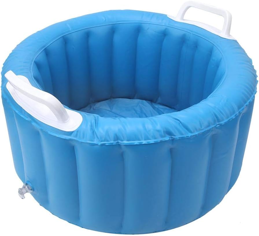 Alomejor Inflatable Basin Footbath Foldable Inflatable Travel Spa Foot