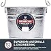 Behrens Hot-Dipped Galvanized Steel Utility Pail 8-Quart