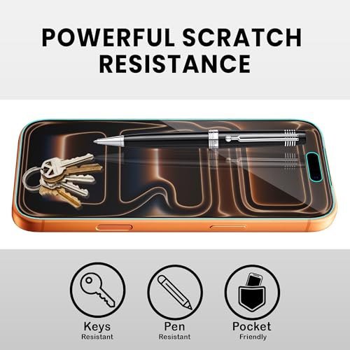 Image of FIRST MART Military-Grade Matte Anti-Glare Tempered Glass for iPhone 17 Pro (6.3 Inch) With Installation Kit | Edge to Edge Coverage |Anti Glare, Bubble-Free [2 Pack]