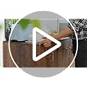 Image of ABOUT SPACE 2 Tier Kitchen Organizer Rack - 3ft 3 Door Engineer Wood Kitchen Cabinet with Adjustable Shelves, Easy to Assemble for Home Living Room (Walnut - L 105 x B 40 x H 91.5 cm)