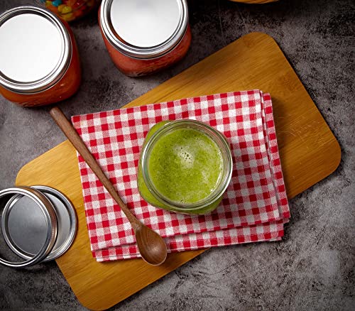 Ieavier 6 Pack Wide Mouth Mason Jars 16Oz With Airtight Lids And Bands, Canning Jars With Crystal Glass For Food Storage, Spice Jars, Canning, Diy Projects, Jam, Jelly, Honey, Preserving, Drinking #TOP5