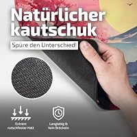 Tilt Gaming Mauspad 800x300 mm - 4 mm rutschfeste Schreibtischunterlage Groß - Speed-Oberfläche & HD-Druck - Maschinenwaschbar Mousepad XL für Gaming und Büro - Japanese Forest Desk Mat – Ansicht 4