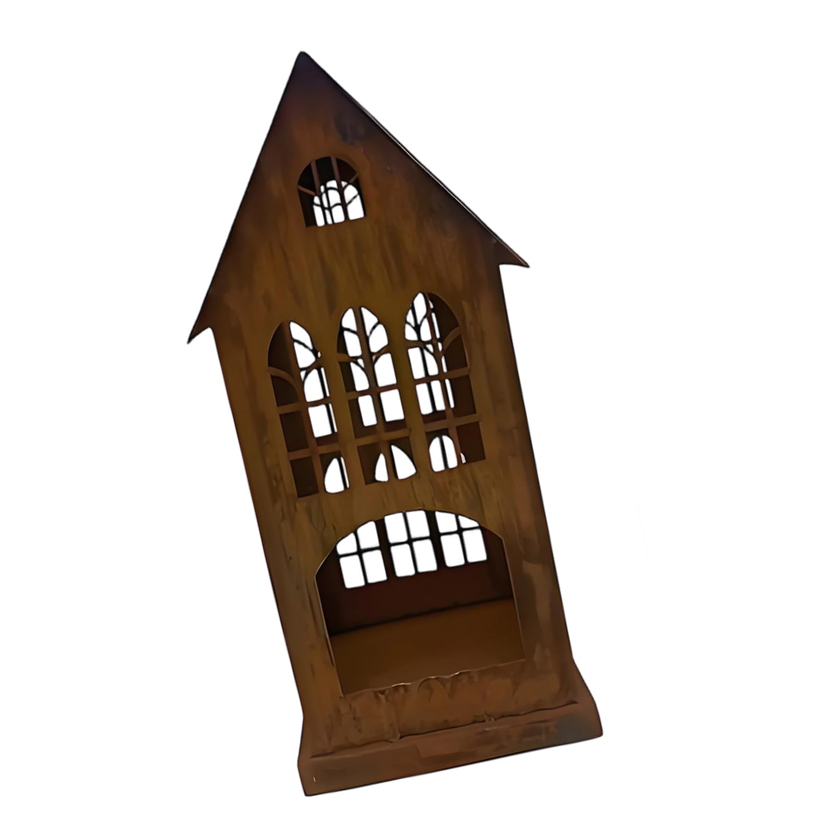 Whoasyst Metal Iron Holder House Candlestick Holders Rustics Farmhouse Decortions for Party Home Tabletop Centerpieces Rustics Holder