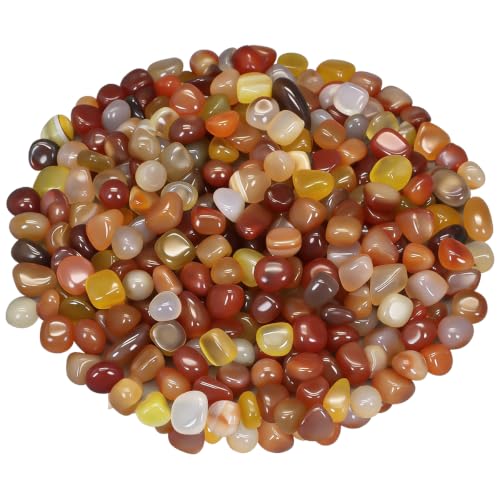 Image of Decorative River Pebbles for Vase Fillers Aquarium Potted Plant Landscaping | Ornamental Gravel Stones, Natural DIY Rocks for Resin Art, Home Garden & Fish Tank Decoration (Three Colors,1 Pound)