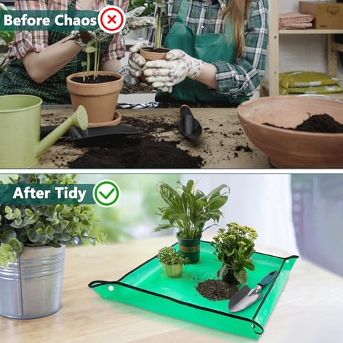 Gartenwerkzeug Set, 7 Stück Garten Handwerkzeuge mit Gartengeräte Organizer Handtasche, Gartengeräte Set, Robust, Rostfrei, EIN ideales Gartengeschenk für Frauen, Männer und Gartenliebhaber – Bild 5