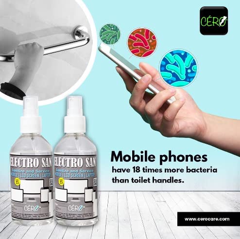 CERO ® Electro Cleanse 99.9% Iso Propyl Alcohol to Cleanse and Service Electronics MOBILE | LCD | LAPTOP (200 ML) 1