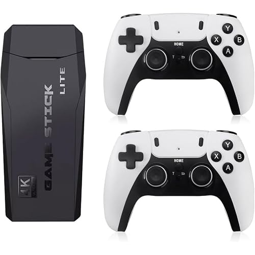 Meiurlex M8 PRO Nostalgie Spielkonsole mit 30000+Spiele, 4K Retro Game TV Game Sticks mit Dual 2.4G Wireless Controllers, Retro Konsolen Emulatoren Kinder Erwachsene Geschenk (128G)