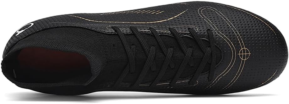 ESXGED Womens Comfy Soccer Boots Spike Shoes Mens Athletic Outdoor/Indoor Football Shoes Girls/Boys Running Walking Student Cleats Fashion Sneakers