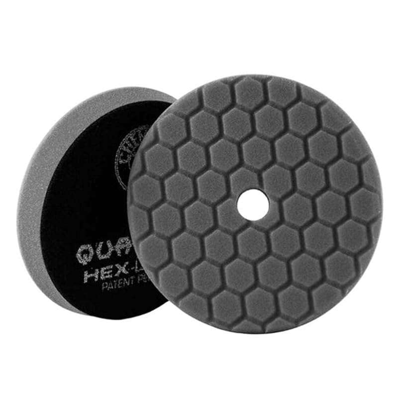 Boina de acabamento Hex-Logic Quantum preta Chemical Guys para politriz de 12,7 cm, 14 cm