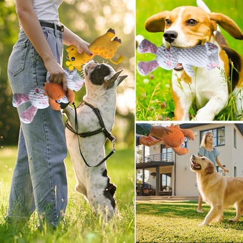 Juguete de peluche con chirriador para perros pequeños y medianos miniatura 6