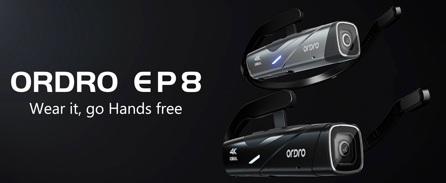 Amazon.com : ORDRO EP8 4K Head-Mounted Video Camera, Ultra HD 4K