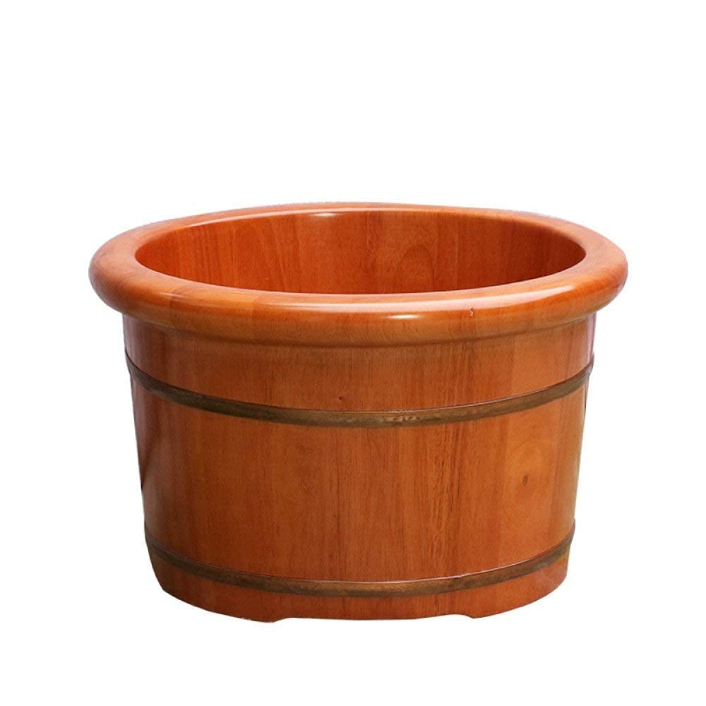 Secchio per pediluvio in legno naturale, bacino per pedicure in legno Vaschetta per pediluvio in rovere per la casa Barilotto per pediluvio in legno resistente alla corrosione Liscio e delicato