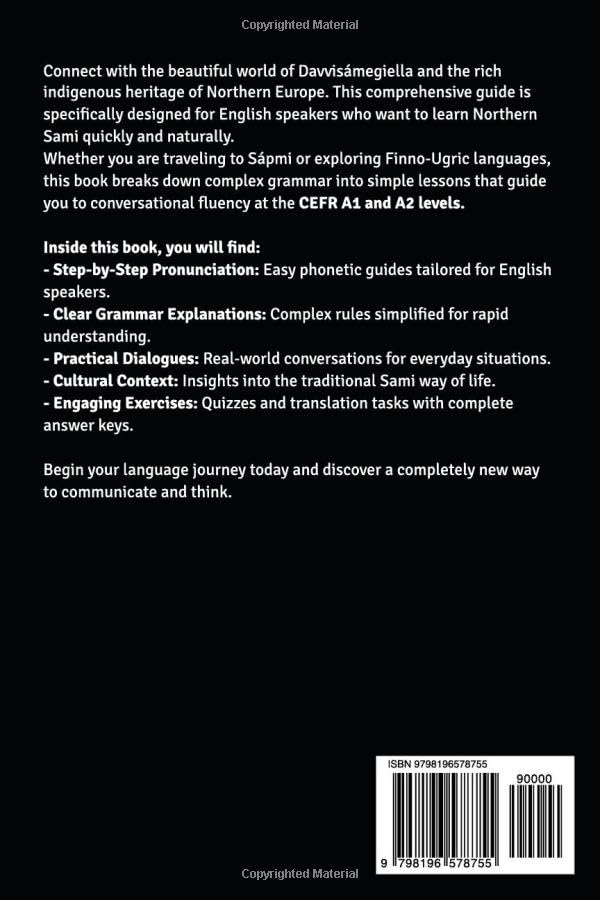 Learn Northern Sami for Beginners: The Complete, Easy & Fast Language Learning Guide to Grammar, Vocabulary, Phrases & Everyday Conversations for English Speakers (Learn Sami) image 3