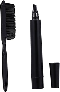 GLEAVI 1 Set Beard Pencil Beard Accessories Beard Pencil Kit-black Beard Grooming Kit Beard Brush Mustache Pencil Beard Grooming Tool Abs Plastic Pen Face Man Beard Pen Beard Shaping Pen