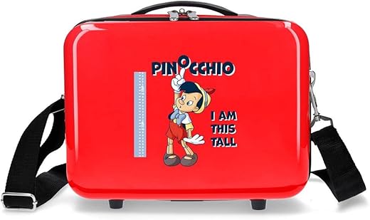 Disney Pinocchio - Borsa da toilette adattabile con borsa a tracolla, 29...