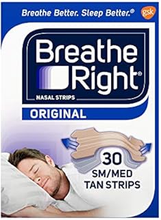 Breathe Right Original Tan Nasal Strips - 30 Count Boxes (Pack of 2)