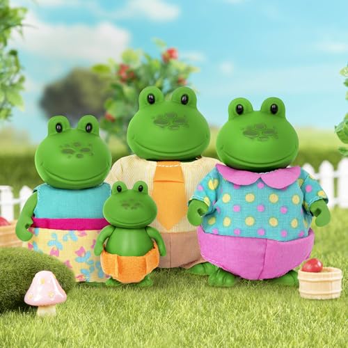 Li'l Woodzeez The Croakalily Frog Family set de 4 figuras miniatura 2