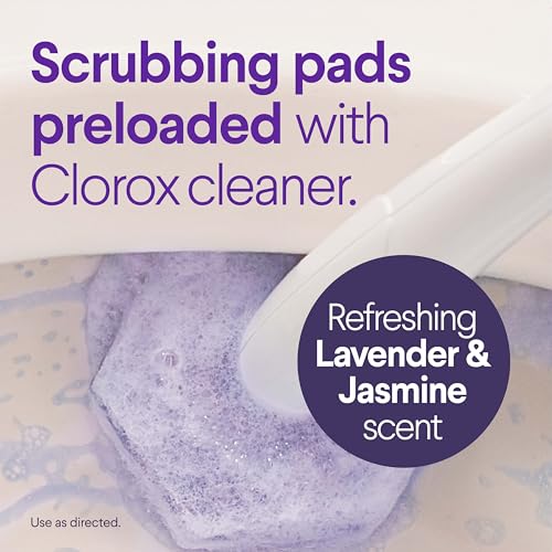 Clorox Scentiva ToiletWand Refills Value Pack, Lavender and Jasmine, 20 Ct. | Disposable Toilet Brush Scrubbing Pads, Eliminates Hard Water and Lime Stains 2X Faster than Using a Manual Brush - image 2