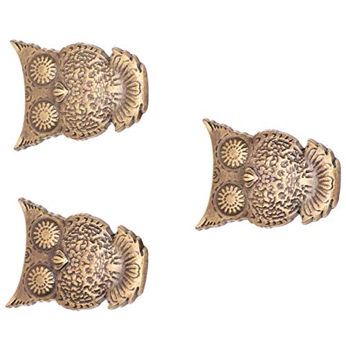 Owl Leather Snap 10 Set Antique Snaps Button Bronze Vintage Metal Snap Leather Fastener Clasp Sewing Snaps for Handbag Purses Bags Clothes Leather Sewing Craft DIY (Owl Shape) - Image 4