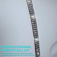 Vista 5 de eing 4 tiras de goma resistentes a los arañazos para puerta de coche, 35.4 in, color blanco