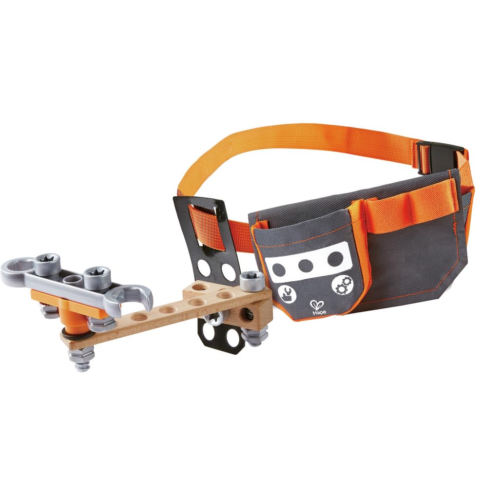 Hape E3035 Junior Inventor Scientific Tool Belt - Build on the Belt - Includes 3 Experiments
