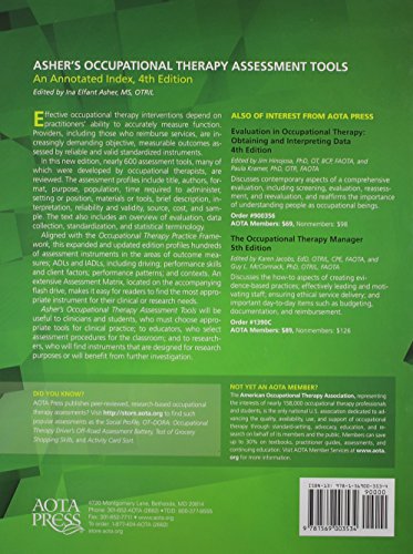 Asher's Occupational Therapy Assessment Tools, 4Th Edition #TOP1