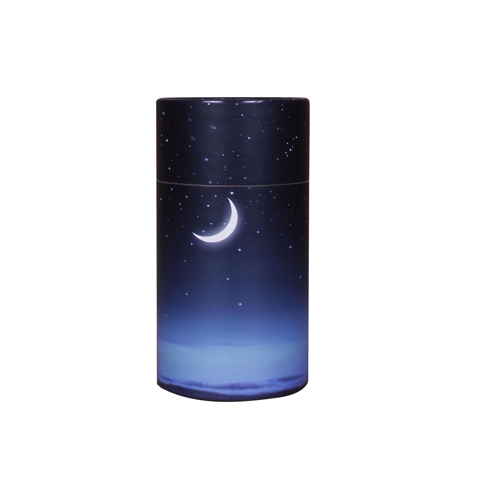 Urnswithlove Black Cardboard Scattering Ashes Urn – Biodegradable Eco-Friendly Scatter Tube For Cremation Ashes (Starry Night) (Small)