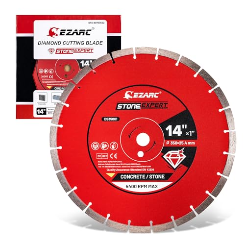 EZARC 14 Inch Segmented Diamond Blade 1-20mm Arbor 1-Pack