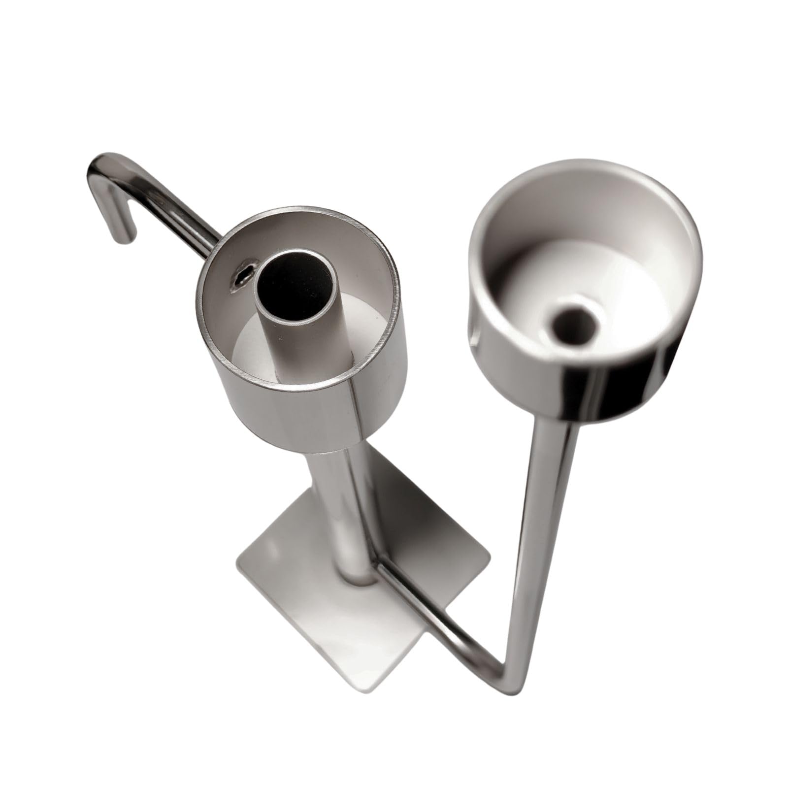 Perroquet au Acier Inoxydable 37 cm - Éprouvette en Acier - Récepteur pour Thermomètre