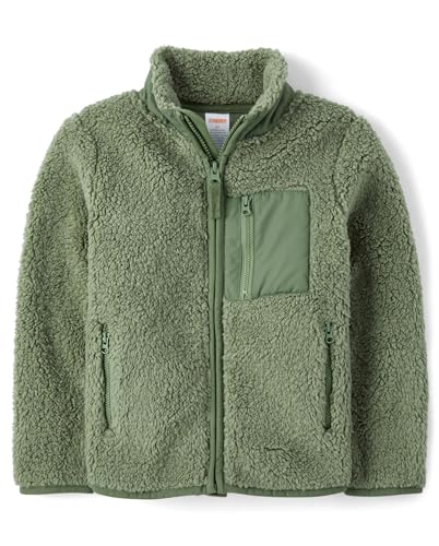 Gymboree Boys' and Toddler Sherpa Full Zip Jacket
