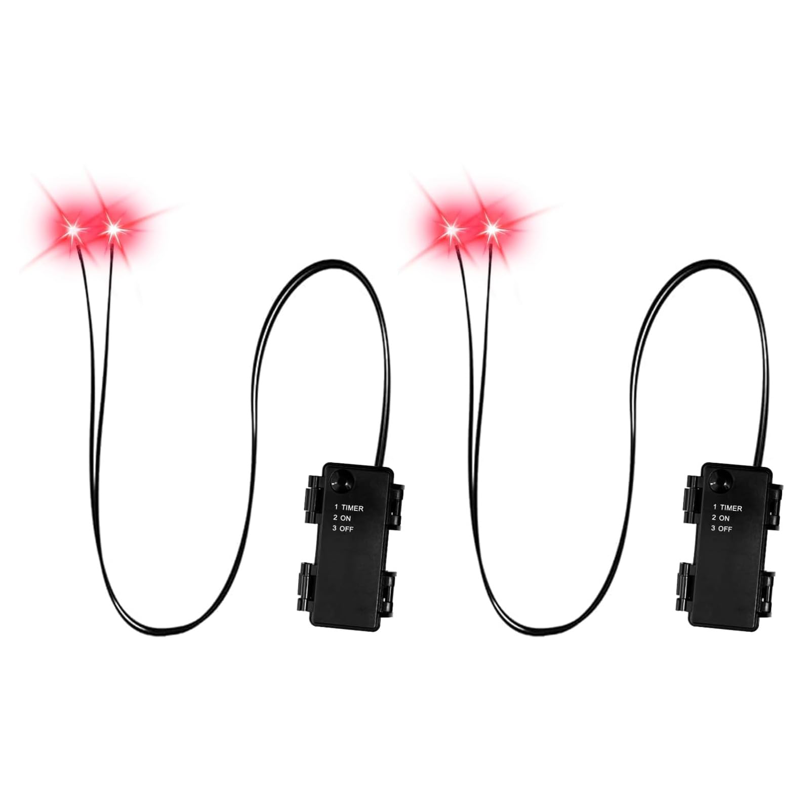Tazizi Red 2Pcs Halloween Glowing Led Eyes For-Mask, Led Glowing Light Up Skeleton Eyes, For Halloween Skull, Pumpkins, Tombstones, Props