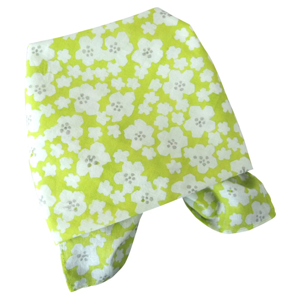 Amazon.co.jp: バンダナ 大判 北欧 インド綿 花柄 ビオラ