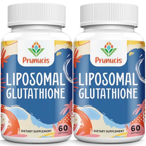 2400MG Liposomal Glutathione, with Vitamin C, Milk Thistle & Alpha-Lipoic Acid, Master Antioxidants, Pure Reduced L-Glutathione - Immune System, Cell Repair, Energy, High Absorption, 120 Softgels