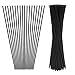 100 pezzi Bastoni di ricambio per diffusore a fibre per profumo fragranza(23cm*3mm, Nero)