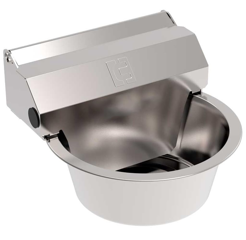 Automatic Dog Drinker | Drinker for Small Dogs | Water Drinker for Dogs 0.75 L 16 x 18 x 12 cm | Dog Stainless Steel Wall Water Dispenser | Automatic Water Dispenser Livestock Animals Cat